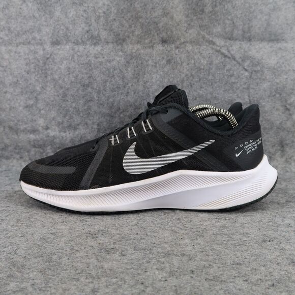 Nike Shoes Womens 9.5 Athletic Sneaker Quest 4 Running Trainer Black White Sport - Picture 4 of 16